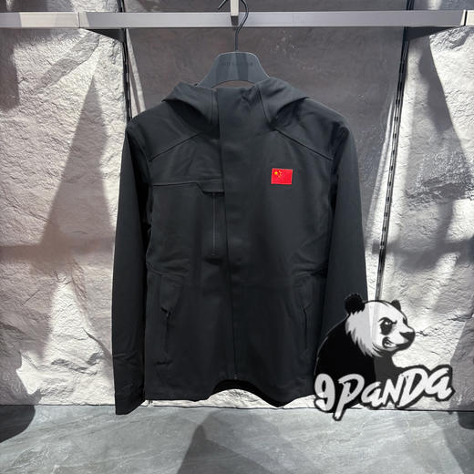 安踏冠军全天候系列秋冬款连帽外套防泼水压胶工艺正品152510712 商品图0