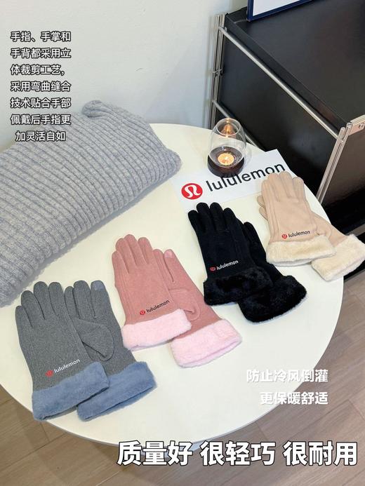 D111355内里加绒防风保暖实用触屏功能手套 商品图3