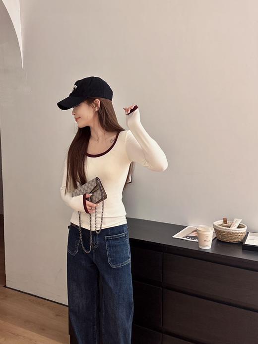 一体式磨毛百搭圆领长袖 商品图7