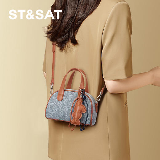 星期六 职场出街吸睛老花手提包SSD521A0D9 商品图7