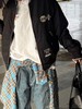 D111370秋冬季新品男士仙鹤嵌条大M棒球服通勤夹克外套棉服 商品缩略图9