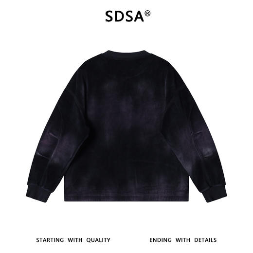 52161SDSA男士秋冬新款痞帅男装简约印花圆领卫衣晕染百搭时尚套头上衣 商品图5