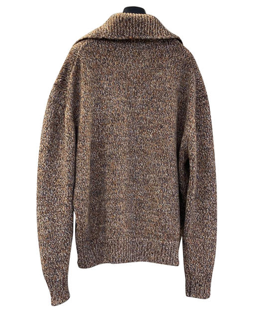 男款羊毛羊绒粗针织毛衣外套zo015 商品图1