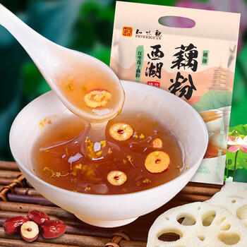 知味观红枣莲子藕粉速溶 中华老字号西湖特产 营养早餐代餐食品400g /水饮冲调 /冲饮谷物 /果蔬粉 商品图3