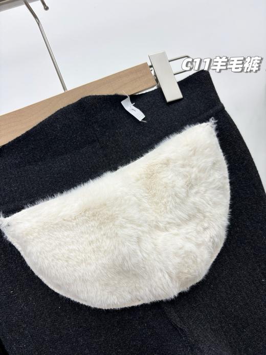 D111377冬新款加绒加厚护腰护膝一体羊毛裤男女款 商品图4