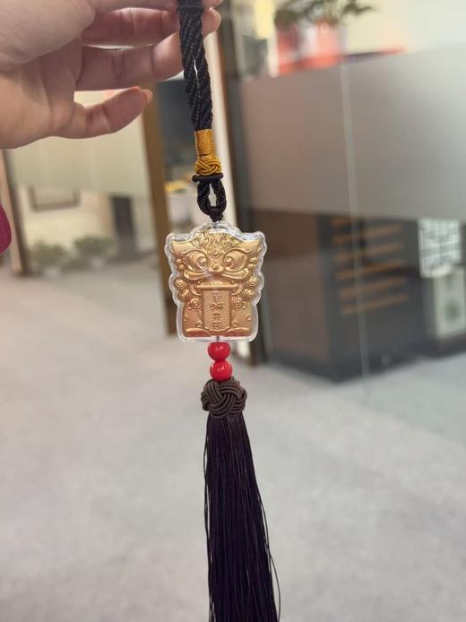 喜狮开运 黄金车挂（表面含金）礼盒装 配证书JD 商品图3