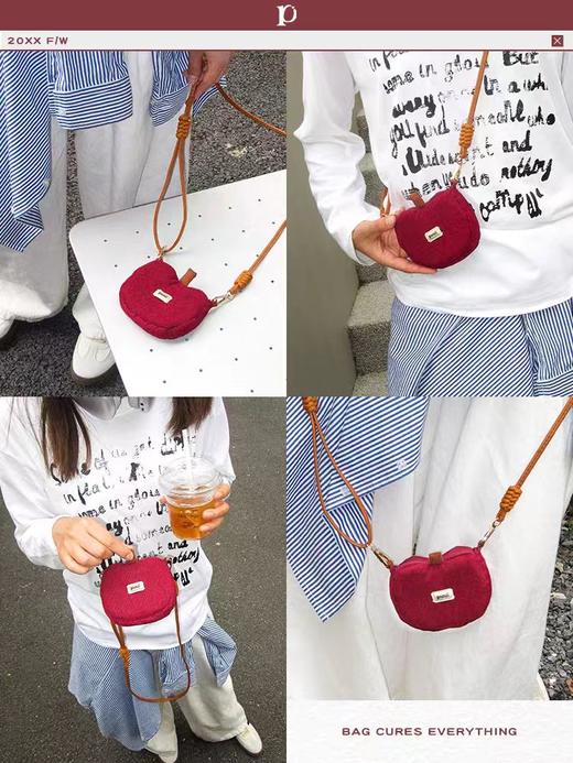 4楼Eubelle欧蓓 Puui原创异形迷你斜挎包秋冬便携 耳机包零钱包 活动价：128元 商品图0