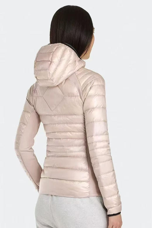 CANADA GOOSE加拿大鹅 HyBridge® Lite女士徽标连帽修身鹅绒羽绒服。 浅色。黑色。自己备注 商品图2
