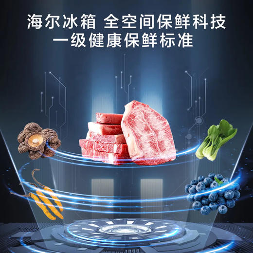 海尔（Haier）冰箱 BCD-506WGHTD14GYU1(灰) 商品图3