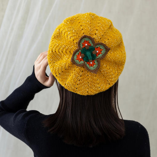 苏苏姐家柿果贝雷帽手工diy编织帽子钩针毛线团材料包 商品图1