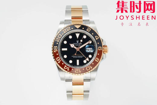 劳力士EWE格林尼治型系列“沙士圈”间玫金格林尼治GMT 3285机 三珠带 板带 男士腕表 商品图0