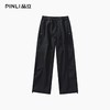 PINLI品立2025冬季新款男士加绒加厚纯色百搭宽松直筒休闲长裤潮GD253117179 商品缩略图4