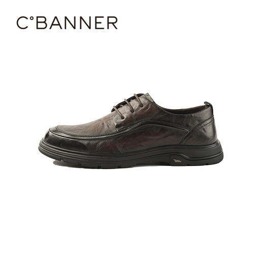 【上新】千百度2026春季时尚圆头简约大方好穿搭商务休闲男鞋A26176620 商品图1