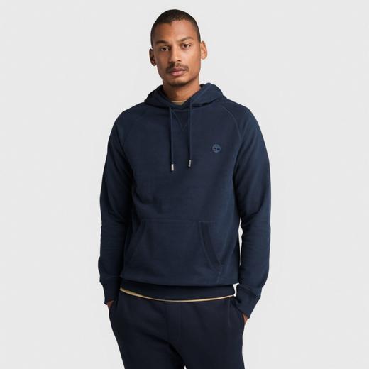 T.B.L 大树刺绣连帽 厚毛圈套头卫衣帽衫 WY941 商品图0