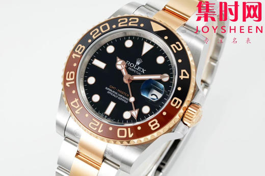 劳力士EWE格林尼治型系列“沙士圈”间玫金格林尼治GMT 3285机 三珠带 板带 男士腕表 商品图2