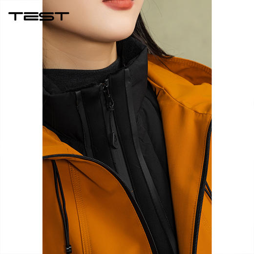 冬上新流行橘色显瘦保暖时尚款短款连帽工装外套2254134 商品图2