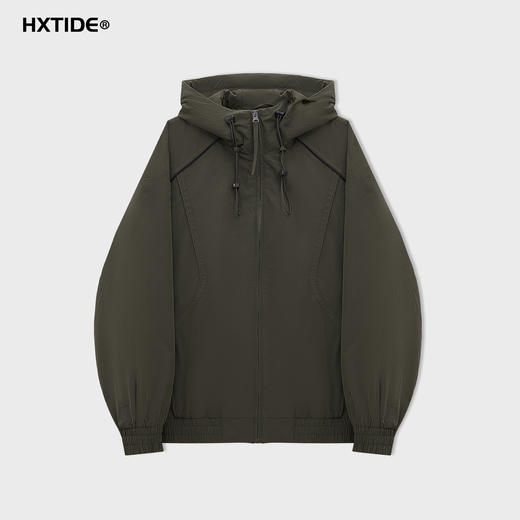 【新品上新】HX 冬季短款带帽棉服S112544255101 商品图2