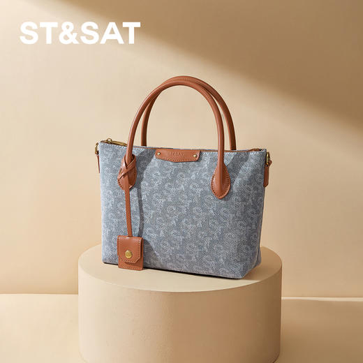 星期六质感丹宁通勤百搭日常手提包SSD521A0CP 商品图6