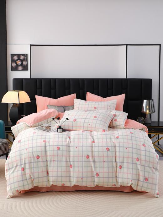 D111358冬日伴侣一触即暖高克重防静电牛奶绒四件套 商品图4