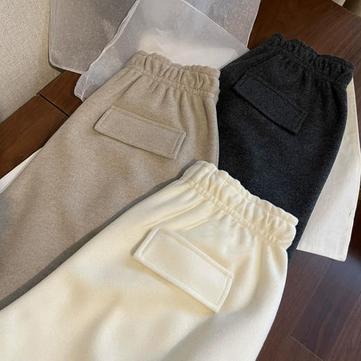 怒推！上身巨好穿！2025秋冬微弧宽松蚕丝羊毛厚实保暖九分毛呢裤！ 商品图0