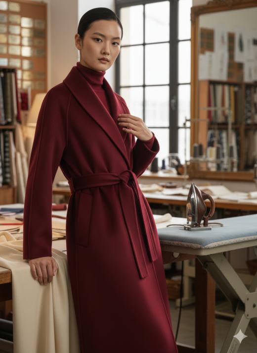 超长双面手工大衣 商品图4