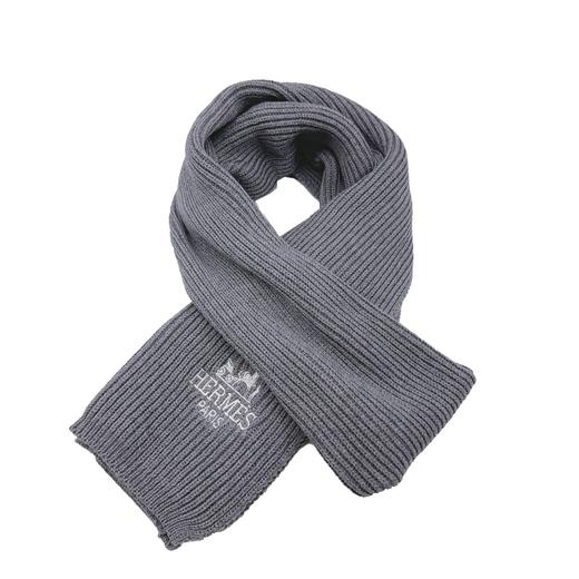 爱玛仕针织围巾 情侣款 羊绒针织材质 商品图3