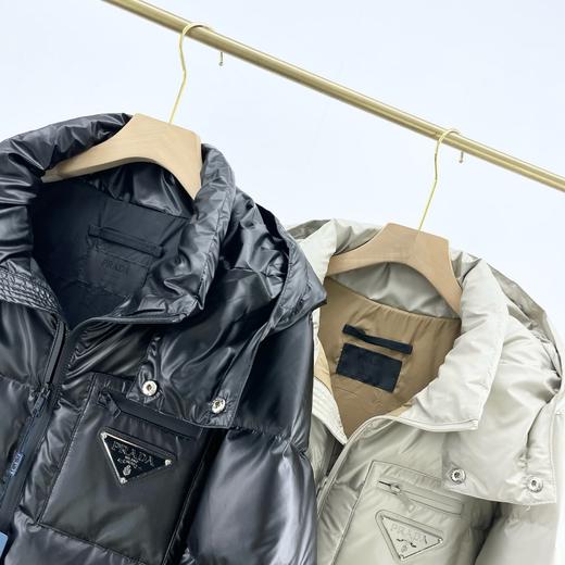 D111350压胶三角铁牌压胶情侣冬季保暖羽绒服外套 商品图2