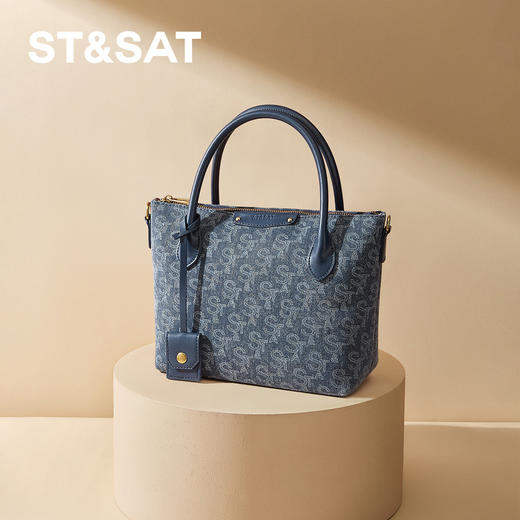 星期六质感丹宁通勤百搭日常手提包SSD521A0CP 商品图3