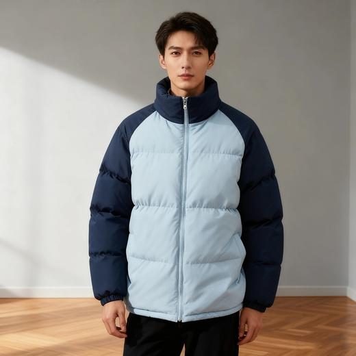 Schenvega情侣宽松百搭拼接撞色棉衣外套A87-DQC5368 商品图8