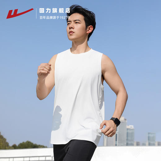 回力背心男2025新款夏季速干跑步上衣健身防晒弹力薄运动无袖坎肩 商品图4