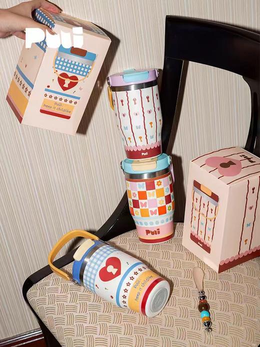 4楼Eubelle欧蓓 puui原创生活手提保温杯532ml 高颜值吸管杯冰霸杯 活动价：179元 商品图1
