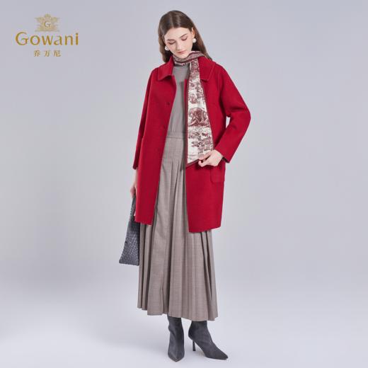 【100%绵羊毛】乔万尼新品双面呢大衣两面穿设计感EI4A536 商品图3