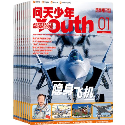 【杂志】问天少年杂志2026年刊12期订阅，青少年航空航天军事科普，赠12个拼图模型+随机徽章1个 商品图3