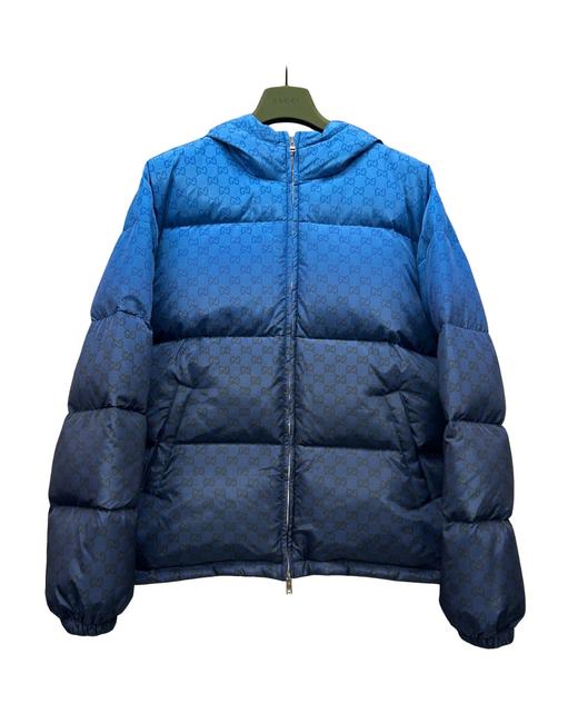 男款渐变印花羽绒棉服la012 商品图0