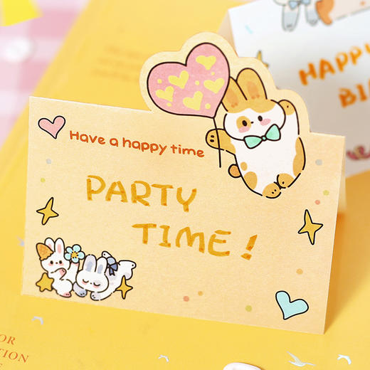 一堆小可爱折叠便签本信的恋人动物熊猫兔手帐拼贴素材纸记事留言本 商品图2