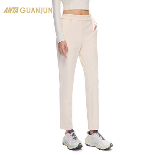【M/L/XL断码】安踏冠军全天候系列丨轻暖绒运动裤女子防泼水直筒长裤162440306【库存有限，如无货将做退款，介意慎拍!】 商品图1