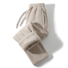 LUCKY DEER幸运鹿情侣款保暖奥利绒复合北极绒休闲保暖裤