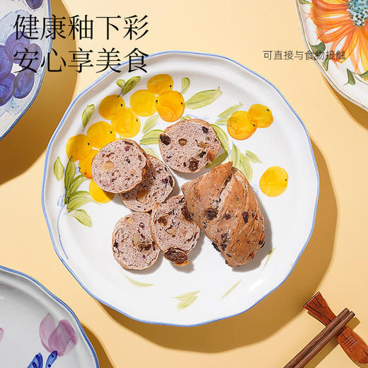 釉下彩手绘多边盘 商品图1