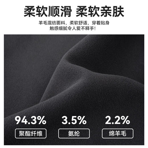 【棉毛衫针织开衫】占姆士男士V领开衫常规衫质感毛衣秋冬厚款保暖 商品图3