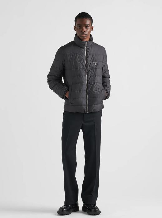 男款隐藏帽立领羽绒服he020 商品图3