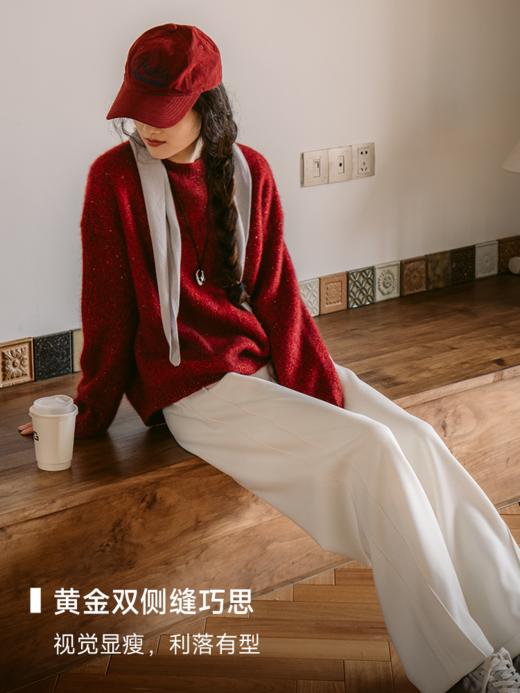 年糕裤 松紧腰直筒休闲裤FCF3PAT133 商品图2