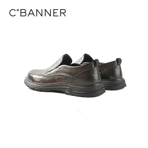 【上新】千百度2026春季优质牛皮革材质 柔韧耐磨商务休闲男鞋A26176621 商品图3