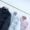 D111349可盐可甜纯色胸前小字母标志短款面包羽绒服 商品缩略图3