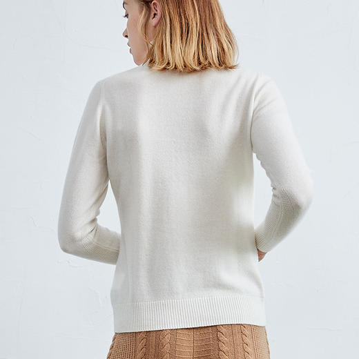 双翻领羊绒女套衫    DSF13W009N 商品图4