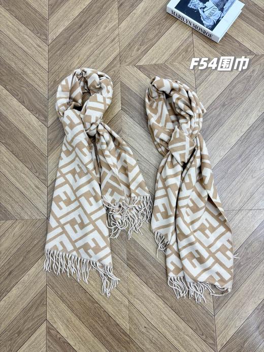 D111375双面款羊绒精典款印花图案情侣围巾披肩 商品图4