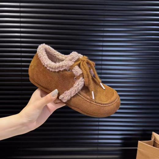 D111307女士轻便百搭舒适秋冬吉荣保暖勃肯鞋豆豆鞋 商品图12