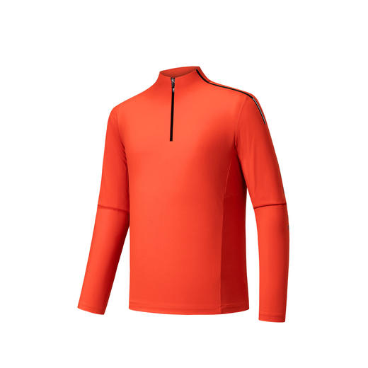 安踏冠军户外滑雪系列运动长袖T恤男士冬季加绒保暖内搭152540402 商品图1