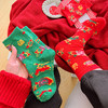 【秒杀❗️19.9抢8双🔥东北风福袜】穿红袜行鸿运，红绿相间配色，感受满满的东北风，高密织造工艺，保暖不臃肿，秋冬情侣网红潮袜新年潮流男女款保暖耐穿棉QQ 商品缩略图2
