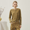 谜底针织开衫长袖2025冬季新品圆领复古绣花百搭短款女254MZ1910 商品缩略图0