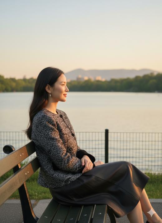 立领轻国风水貂毛夹棉外套 商品图1